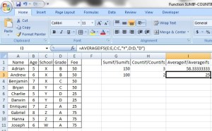 AVERAGEIFS 1