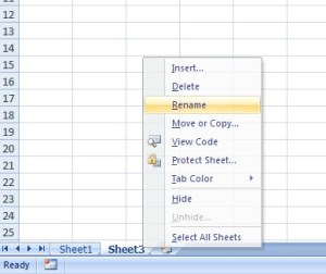 Rename worksheet 1
