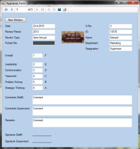 Appraise - Appraisal Form